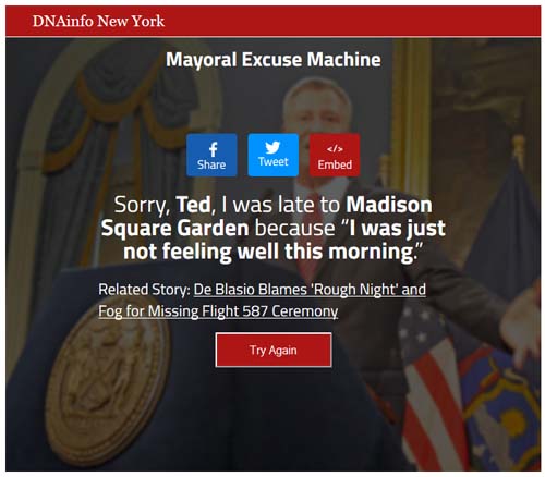 Mayoral Excuse Machine